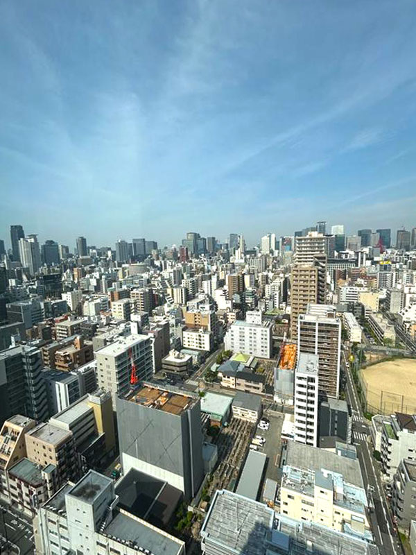 大阪市北区タワーマンションリノベーション後の窓からの眺め2
