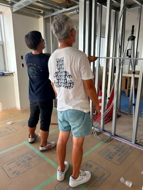 大阪市のタワーマンションリフォーム工事現場確認