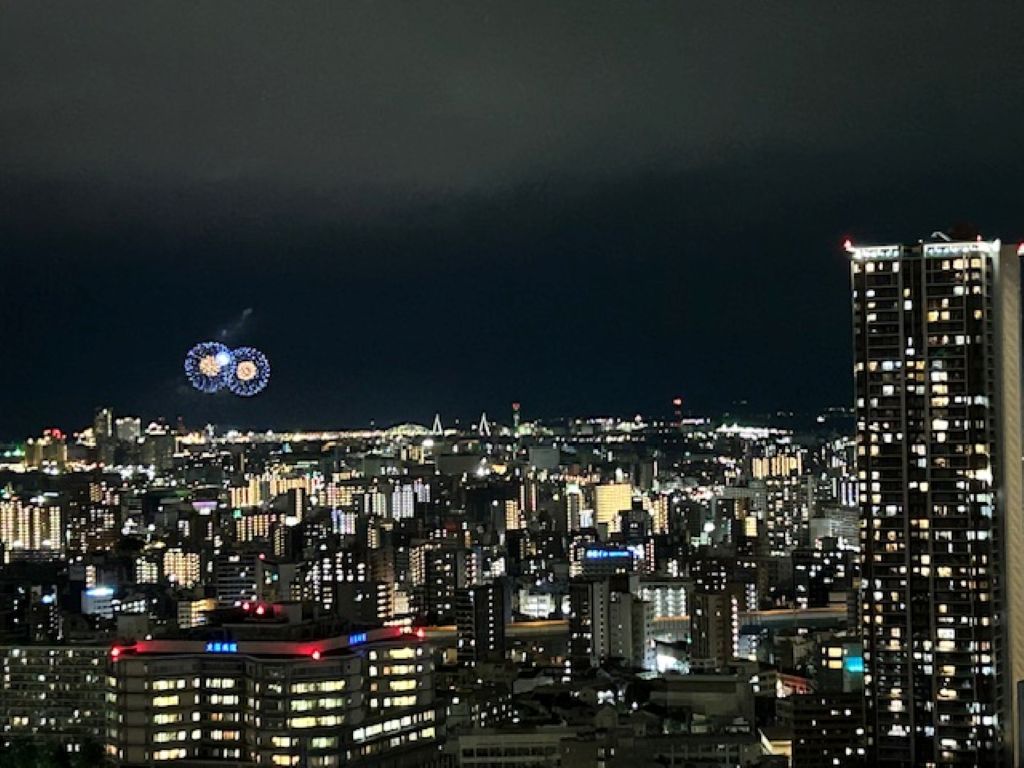 大阪市のタワーマンションリフォーム工事現場からの眺め