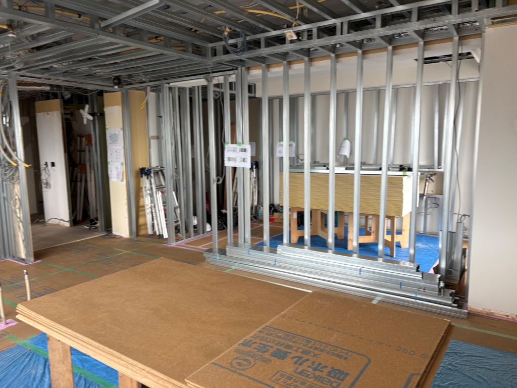 大阪市のタワーマンションリフォーム工事中