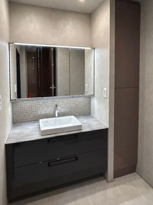 大阪市福島区タワーマンション洗面リフォーム後