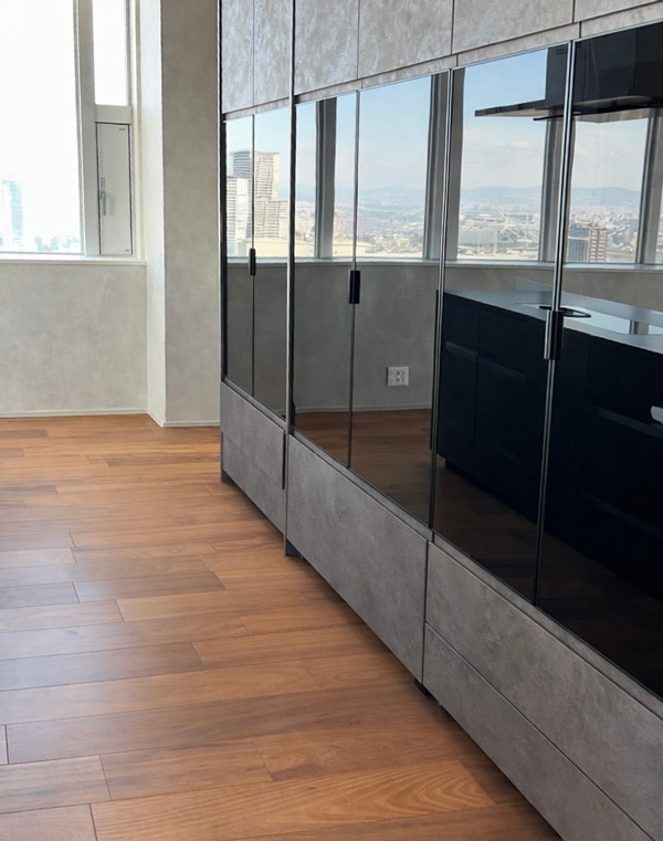 大阪市福島区タワーマンションリフォーム後パナソニックLクラスカップボード